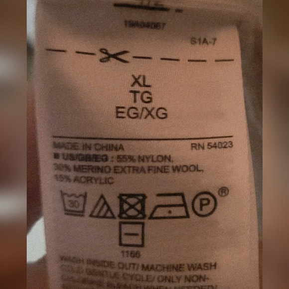 Gap Wool Blend Open Front Long Cream Knit Cardigan Lagenlook Size XL - Picture 6 of 8